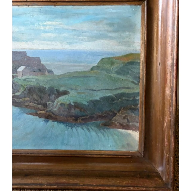 Antique Oil Painting - Mere El Kebir - The Fort and the Bay of Santa Cruz, Algeria, Signed For Sale - Image 4 of 8