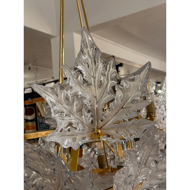 Glass Lalique Champs-Élysées Two Tiered Chandelier For Sale - Image 7 of 18
