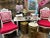 Mid-Century Modern Raised Shelf Vanity/ Desk With Brass Feet For Sale - Image 9 of 12