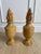 1970s 1970s Pair of Handcrafted Turned Wood Urns With Hand-Carved Flame Finials, Sculptural Organic Modern Decorative Objects For Sale - Image 5 of 12