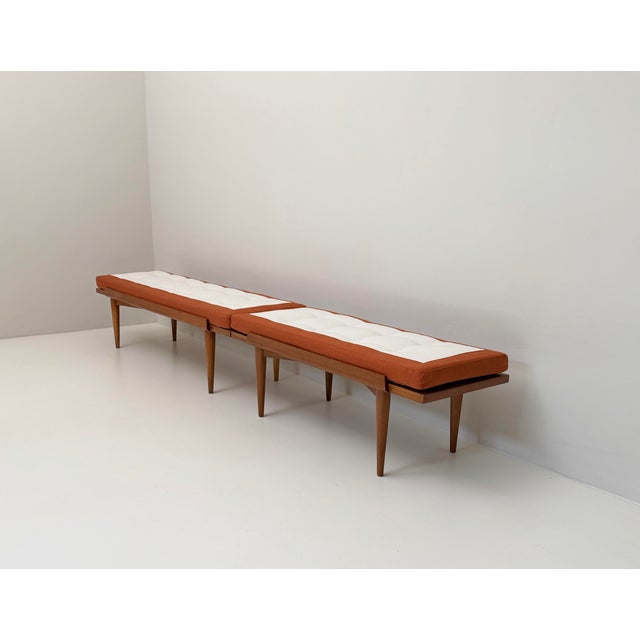 Mid-Century Modern Mid-Century Upholstered Bench, 1960s For Sale - Image 3 of 10
