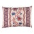 Schumacher Parvati Floral Stripe Lumbar Pillow In Vermillion For Sale