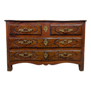 18th Century Louis XIV Solid Walnut Chest of Drawers For Sale