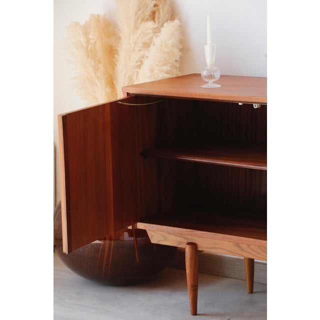 Mid-Century Modern Vintage Scandinavian Teak Sideboard, 1960s For Sale - Image 3 of 17