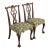 Romweber Antique Chippendale Carved Mahogany Side Chairs or Dining Chairs, Pair For Sale