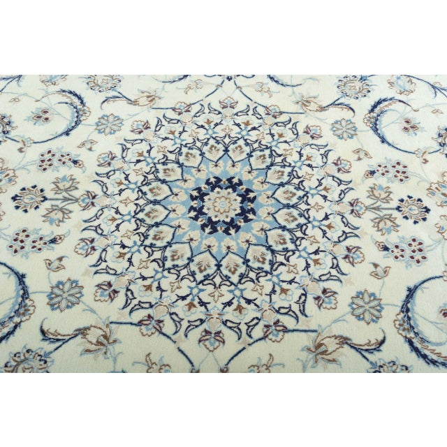 Hand-Knotted Oriental Rug with Silk Content For Sale - Image 6 of 13