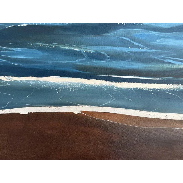 Contemporary "Big Island Blue" Contemporary Oil Painting by Jessica Fairley For Sale - Image 3 of 9