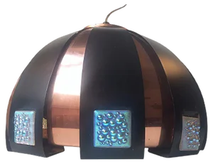 Danish Mid-Century Copper Pendant by Werner Schou for Coronell, 1960s