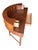 Vintage Faux Bamboo Tortoise Finish Rattan-Style Writing Desk With Gallery Back and Storage Drawers For Sale - Image 12 of 15