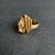 Vintage 18k Gold Electroplate‎ Cocktail Ring Marquis Cut Cz Cubic Zirconia 6.5 For Sale - Image 4 of 12