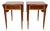Pair of Mahogany Inlay Pembroke Drop Leaf End Tables For Sale