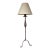 Vintage 1970's Iron Spanish Revival Brutalist Floor Lamp For Sale