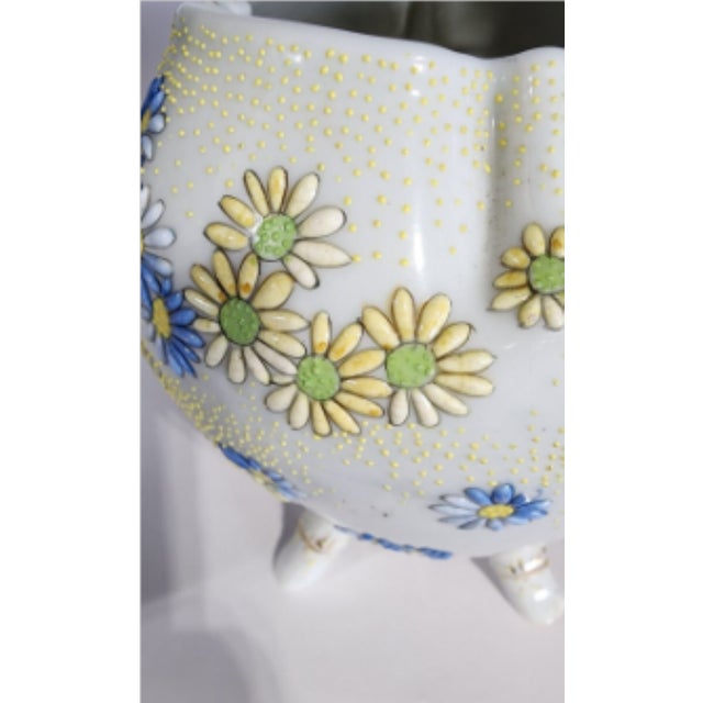 Japanese Rare Antique A. A. Vantine Japanese Footed Moriage Porcelain Planter For Sale - Image 3 of 8