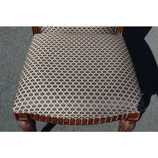 Century Furniture Mahogany Dining Room Chairs With Beacon Hill Upholstery—Set of 8 For Sale - Image 15 of 18