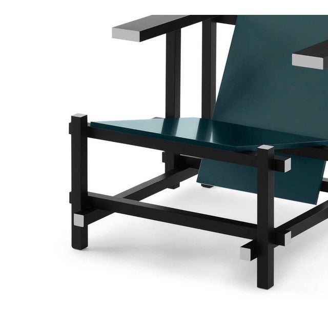 Black Red and Blue Armchair by Gerrit Thomas Rietveld for Cassina For Sale - Image 10 of 13