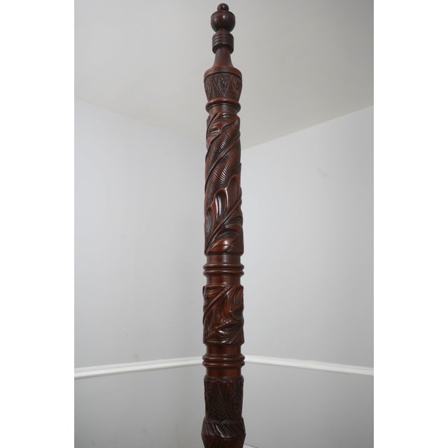 1990s Ralph Lauren Safari Mahogany Queen Size Bed For Sale - Image 5 of 18