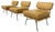 Mid-Century Modern Elettra Armchairs attributed to Stdio BBPR for Arflex, 1950s, Set of 3 For Sale