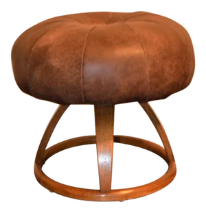 1950s Vintage Bentwood Swivel Stool