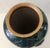 1980s Pair Large Postmodern Vintage Green and Gold Floor Vases For Sale - Image 5 of 13