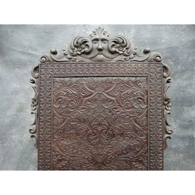 Folk Art 19th Century Outlaw Cowboy Throne in Hand-Tooled Buffalo Hide, Circa 1870 For Sale - Image 3 of 11