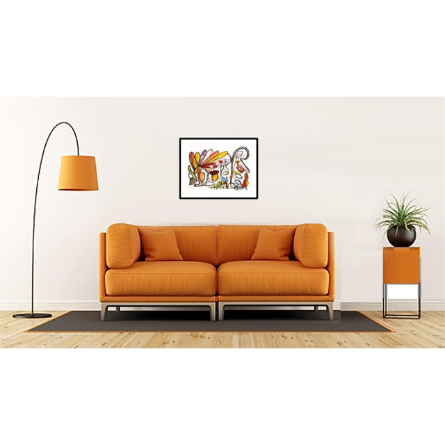 Rabbit Hunt unfolds like a playful fable rendered through pure abstraction. On the left, a vibrant creature appears,...