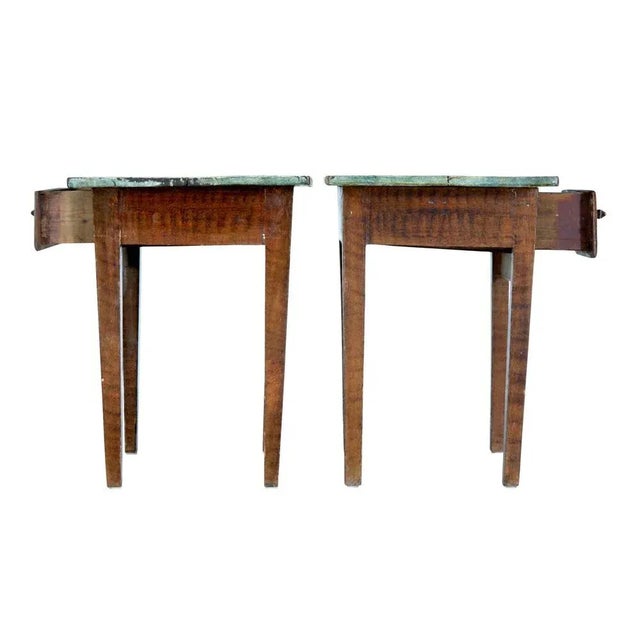 Gustavian (Swedish) Traditional Painted Swedish Side Tables, Set of 2 For Sale - Image 3 of 10