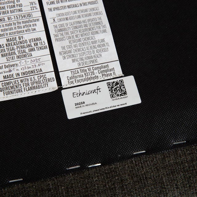 Set of N701 Fabric Chair with Ottoman from Ethnicraft For Sale - Image 11 of 18