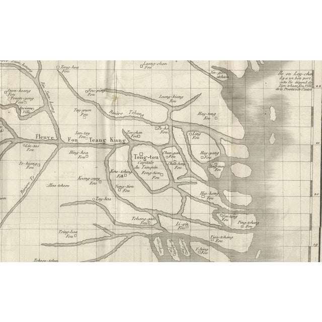 Antique Map of Tonkin, Northern Vietnam Red River Delta, 1780s For Sale - Image 6 of 10