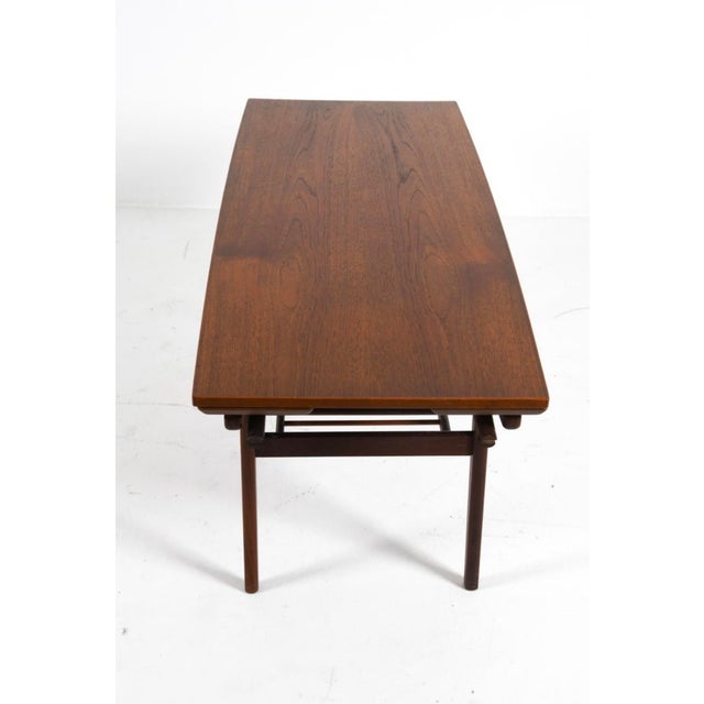 Danish 1960’s Teak Elevating Coffee Table W/Hidden Leaves Attributed to Kai Kristiansen For Sale In New York - Image 6 of 12