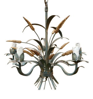 Epis de Blé Pendant Chandelier by Maison Masca, circa 1970