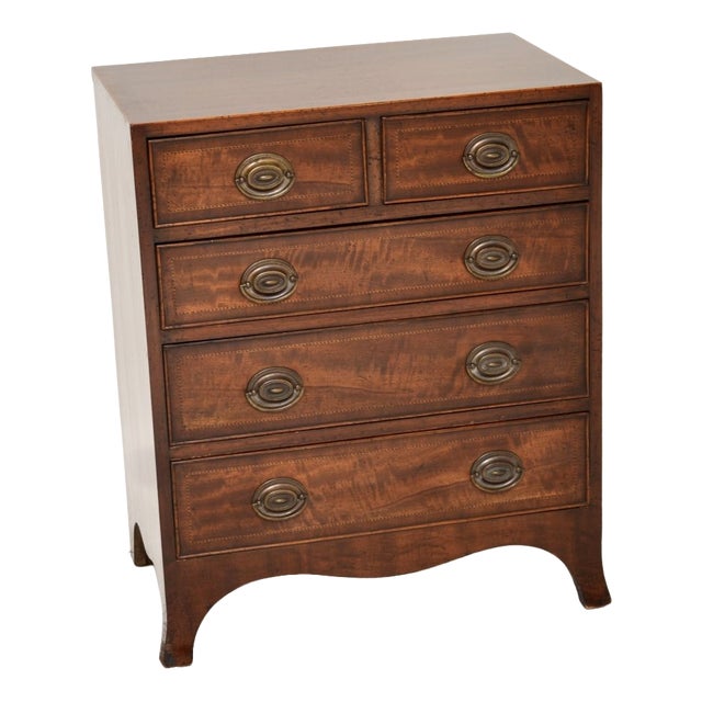 Antique Georgian Inlaid Chest of Drawers, 1920s For Sale