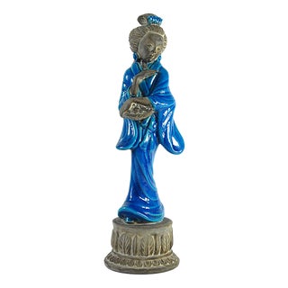 Italian Ceramic Figurine by Ugo Zaccagnini, 1940s For Sale