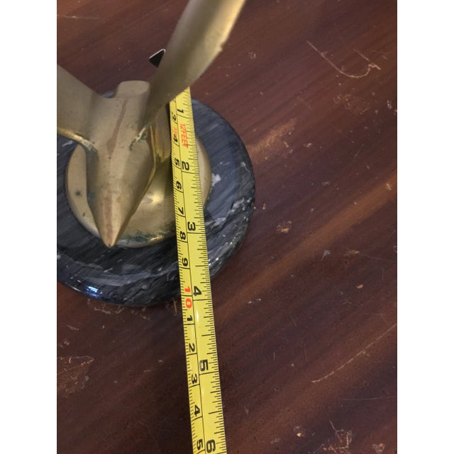 Vintage 1960s Brass Soaring Seagulls Sculpture For Sale - Image 12 of 13
