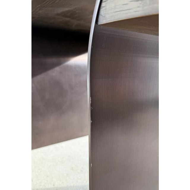 Restoration Hardware Elodi Desk in Brown Oak For Sale - Image 9 of 10