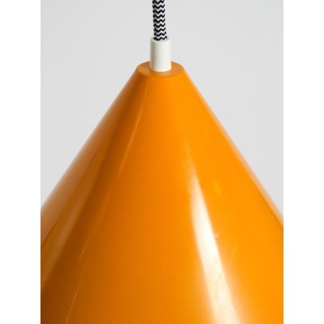 Vintage Model Billiard Pendant Lamp in Orange Metal by Louis Poulsen, 1970s For Sale - Image 12 of 17