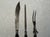 1920s Staghorn and Sterling Silver Carving Set- 3 Pieces For Sale - Image 4 of 17