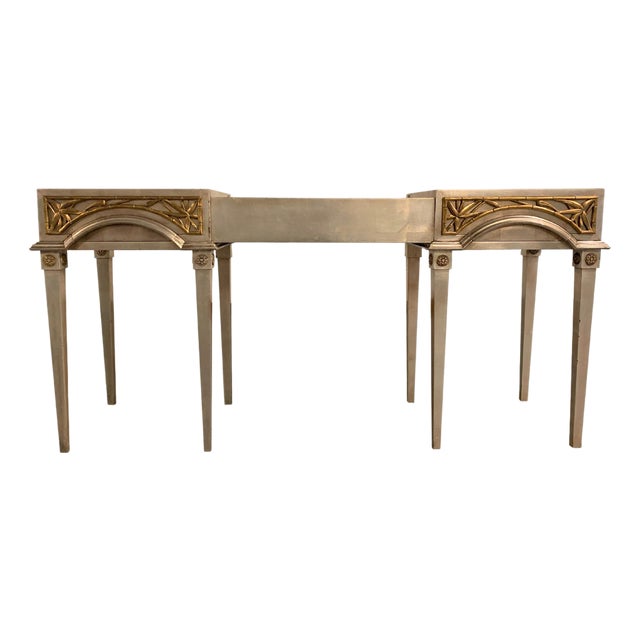 Vintage Hollywood Regency Dressing Table by James Mont, 1950s For Sale