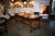 Italian 50's Inlaid Zinc Oak Table For Sale - Image 4 of 9