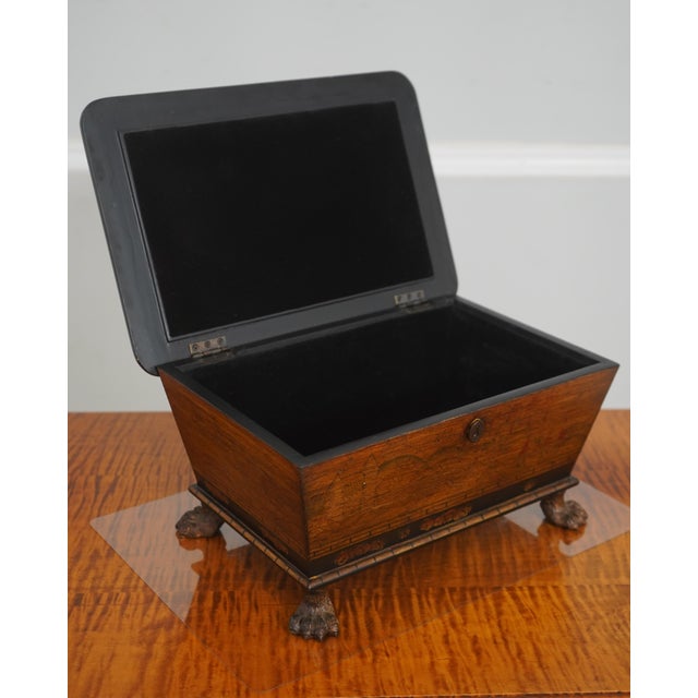 Age: Approx: 15 Years Old Details: Neoclassical Design Metal Paw Feet Nice Decorated Finish Condition: Excellent Original...