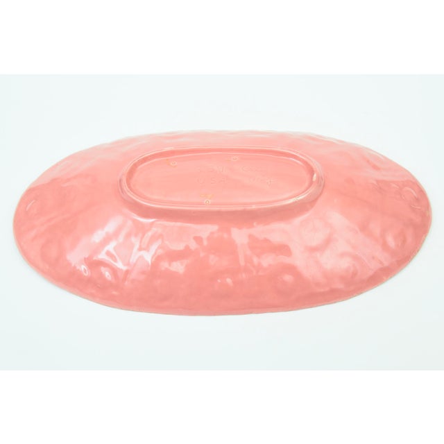 Vintage Ceramic Bowl in PInk With Gold, 1960's For Sale - Image 11 of 12