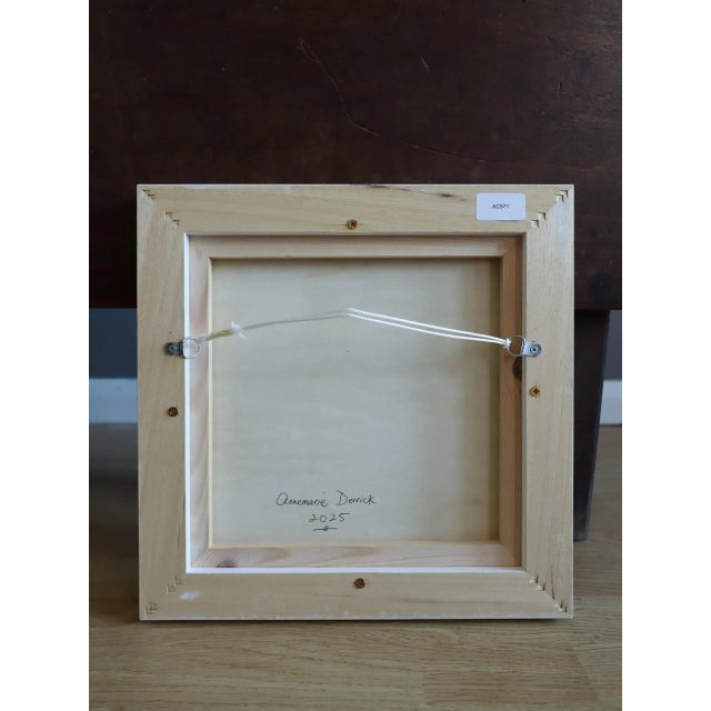 2025 Contemporary 'Cup Collective' Original Mini Naive Style Acrylic Painting by British Artist Annemarie Derrick, Framed For Sale - Image 12 of 12