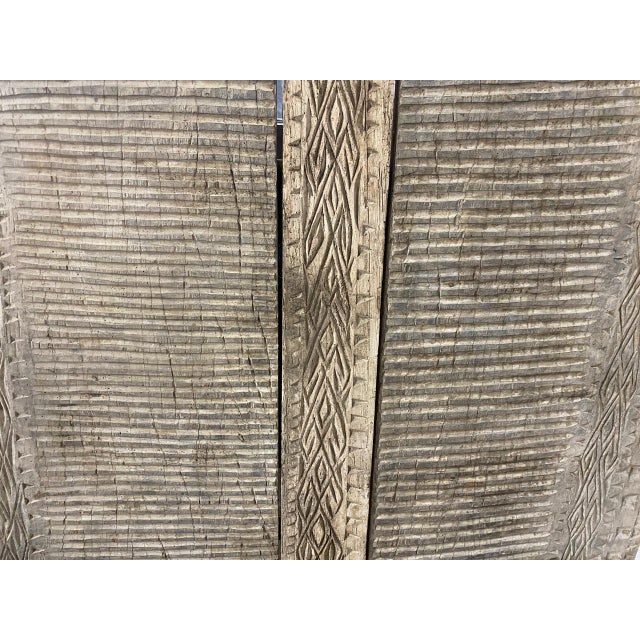 1900 - 1909 Andrianna Shamaris Hand Carved Wooden Panel For Sale - Image 5 of 5