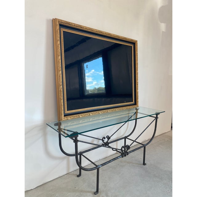 Contemporary Hand Lacquered Piano Lid in Gilt Wood Frame For Sale - Image 3 of 16