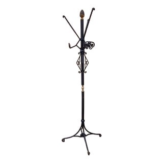 Large Wrought Iron Coat Rack, 1980s For Sale