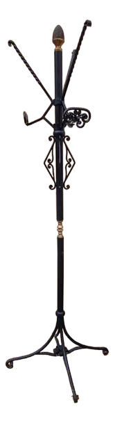 Large Wrought Iron Coat Rack, 1980s