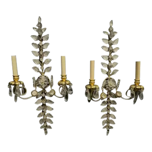 Bagues Style Crystal Sconces - Pair