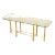 Baker John McGuire Bamboo And Glass Top Console Table For Sale