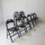 Mid-Century Modern Tric Folding Chairs in Black Lacquered Beech by Achille & Pier Giacomo Castiglioni for Bernini, 1960s, Set of 8 For Sale - Image 3 of 10