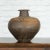 Rustic Indian Vintage Vase with Tapering Lines and Gilded Calligraphy For Sale - Image 9 of 13