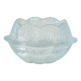 Danish Glass Bowl by Sidse Werner for Holmegaard, 1980s For Sale